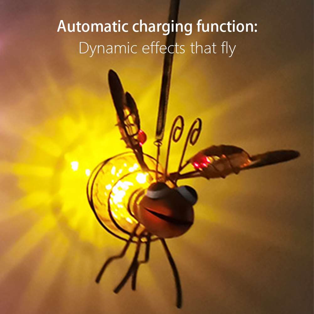 Lighting Tree Decor - Solar Iron Insect Statue With LED