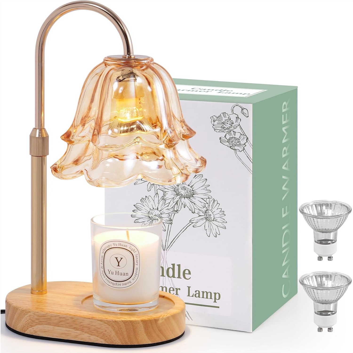Wax Melter Electric - Candle Warmer Lamp with Timer and