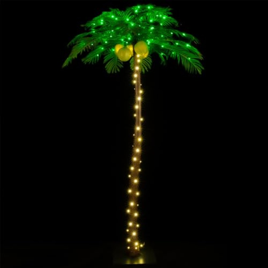 Lighting Tree Decor - 7ft Lighted Palm Tree with 208