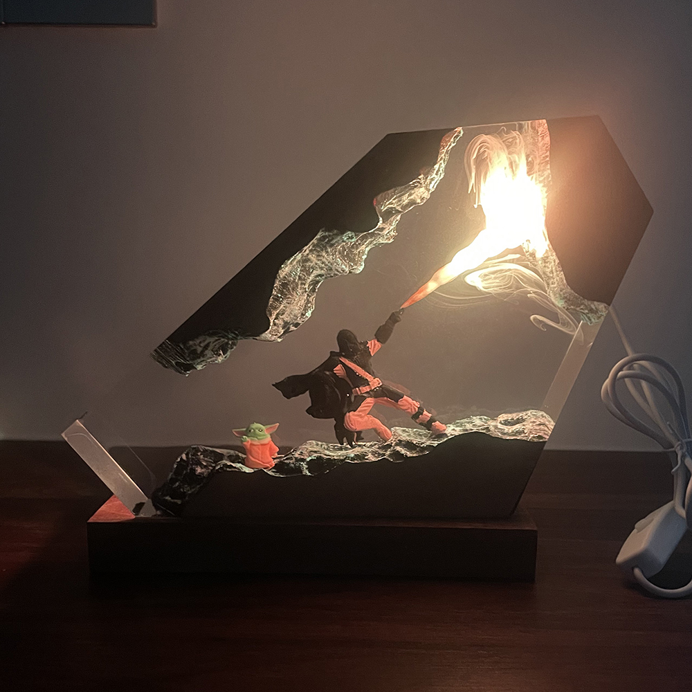 Lighting Decor Items - Table Resin Lamp Sci-fi Figure Colorful