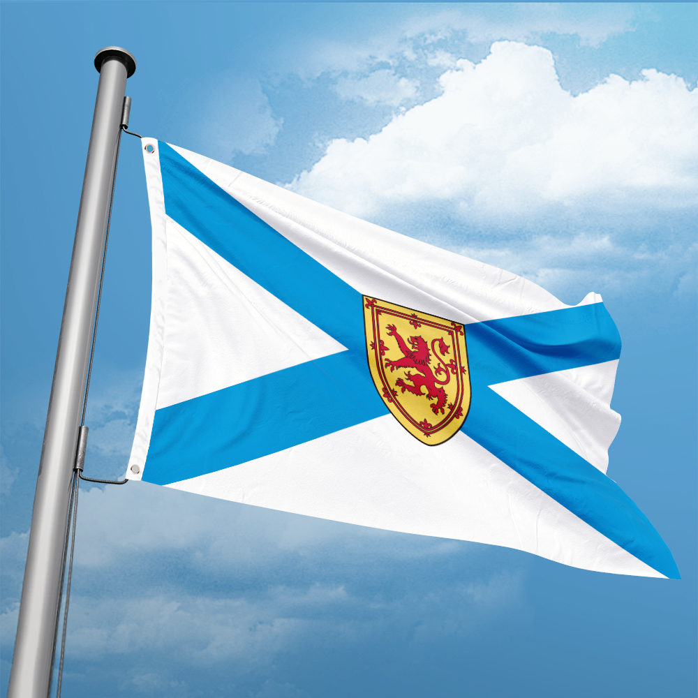 Nova Decor & Lighting Vase Glass Brun 26Cm - Canada Flag of Nova Scotia 3ft