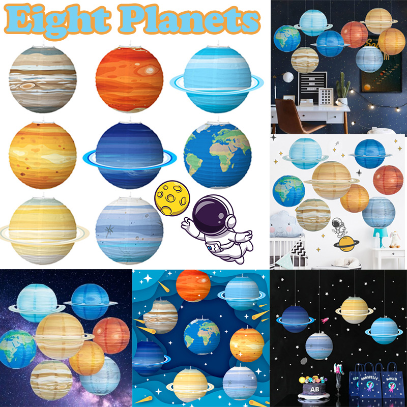 Lantern Paper Solar - Solar System Eight Planets Starry Paper