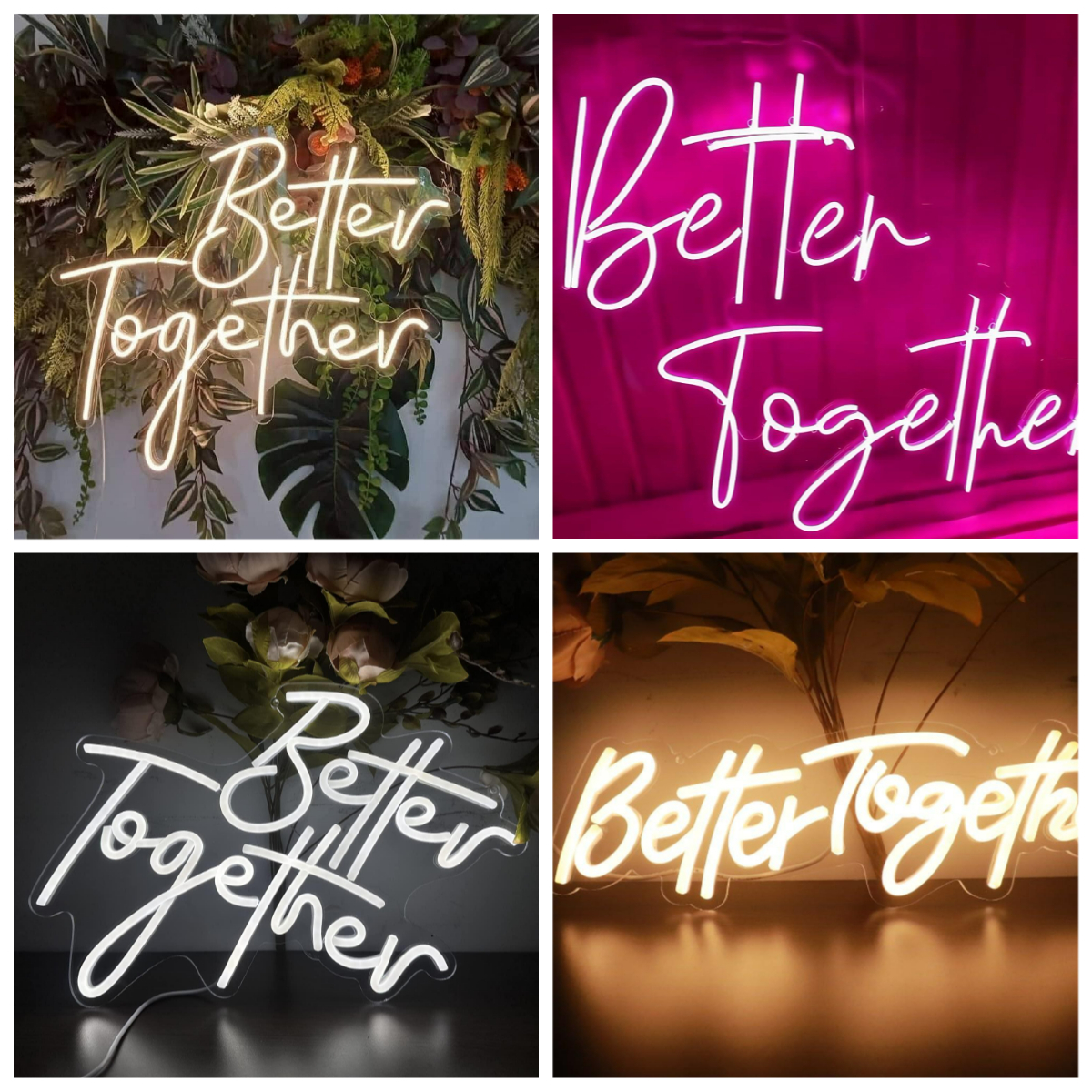 Lighting Decor For Room - Better Together Neon Sign USB Dimmable