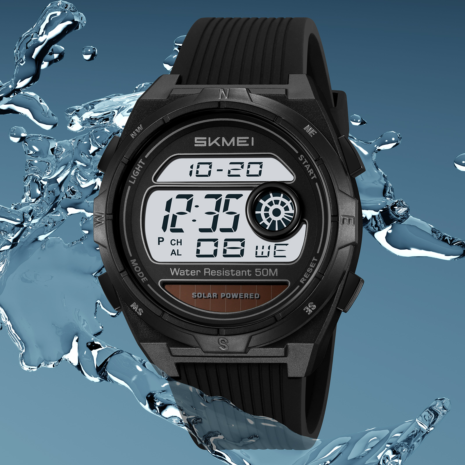 Lantern Paper Solar - SKMEI 2436 Solar Digital Watch 50M