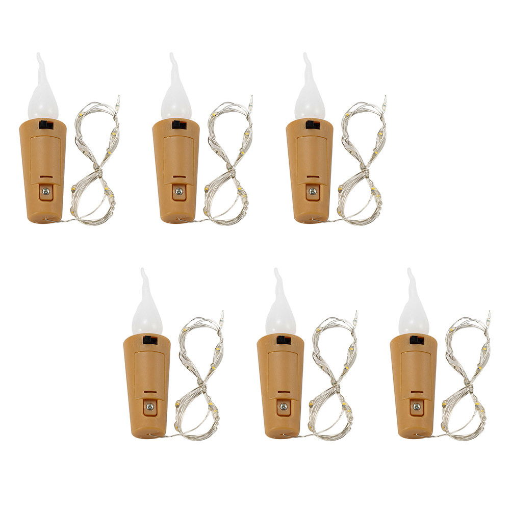 Decor Lighting Cork - 6Pcs Wine Bottle String Light Creative