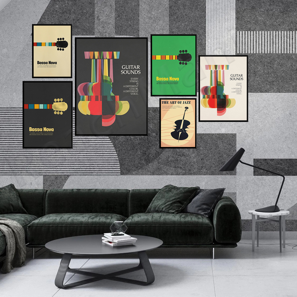 Nova Decor & Lighting Vase Glass Brun 26Cm - Bossa Nova Poster, Jazz Print, Brazil