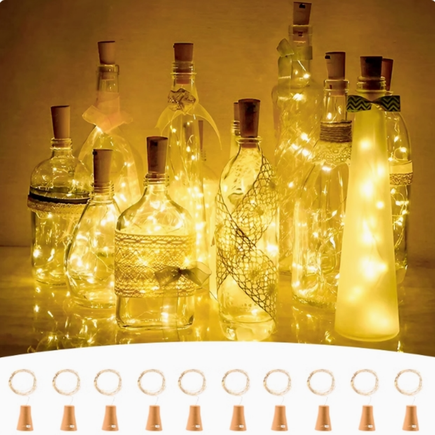 Decor Lighting Cork - 5PC/10PC LED Bar Wine Bottle Cork