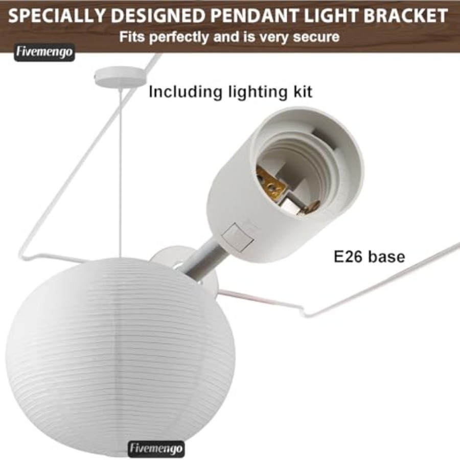 Large Rice Paper Pendant Light - đánh giá và giá Lantern Paper Solar