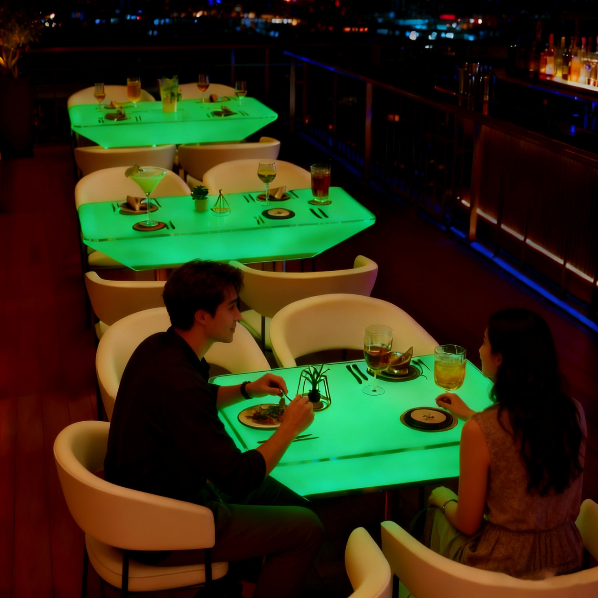 LED Decorative Dining Table Re - đánh giá và giá Lighting Decor Rentals