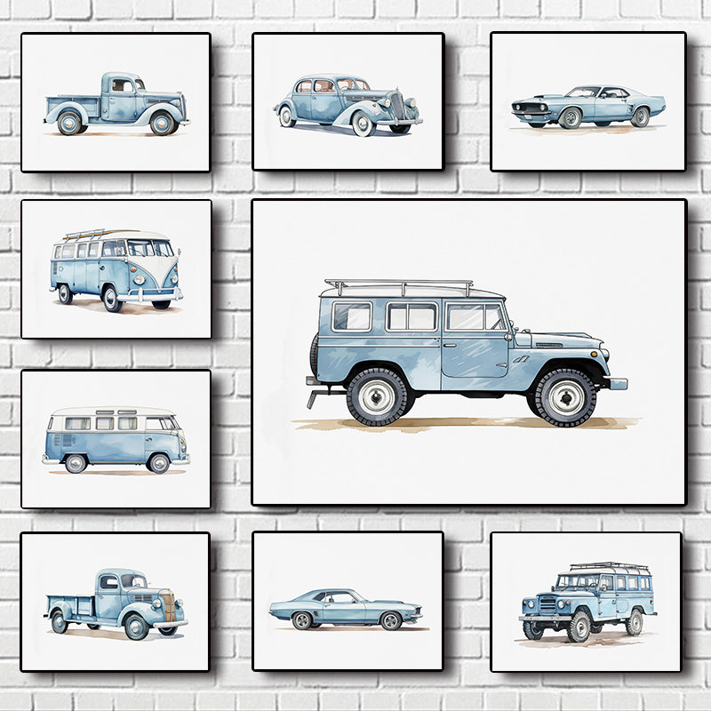 Classic Light Blue Car Vehicle - đánh giá và giá Lighting Decor Items