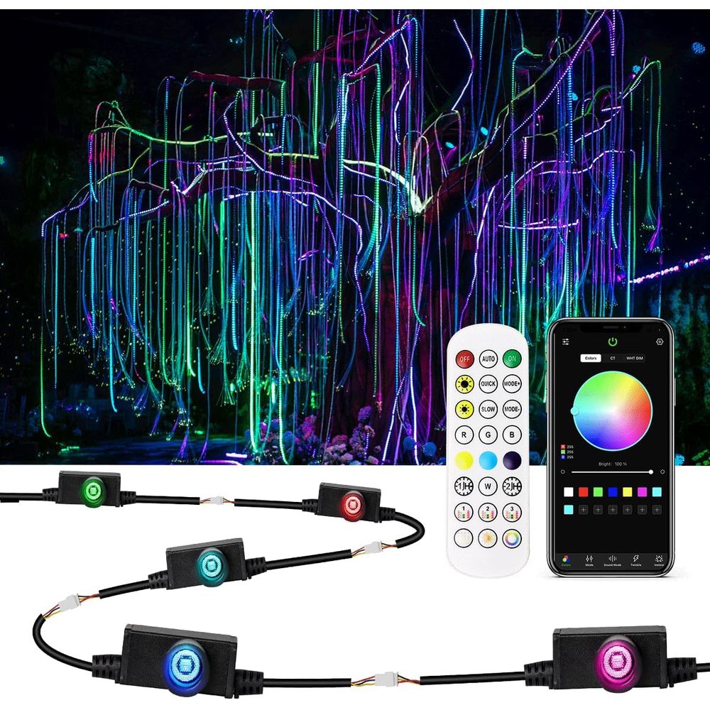 1600pcs iber Optic Hanging Lig - đánh giá và giá Lighting Tree Decor