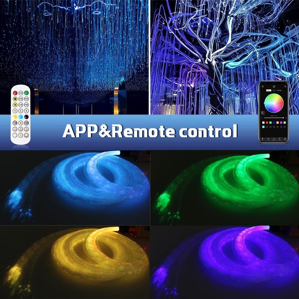 1600pcs iber Optic Hanging Lig - đánh giá và giá Lighting Tree Decor