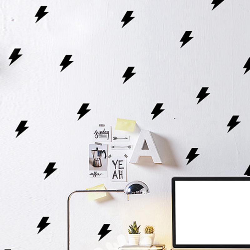Tiny lightnings pattern wall d - đánh giá và giá Lighting Mcqueen Decor