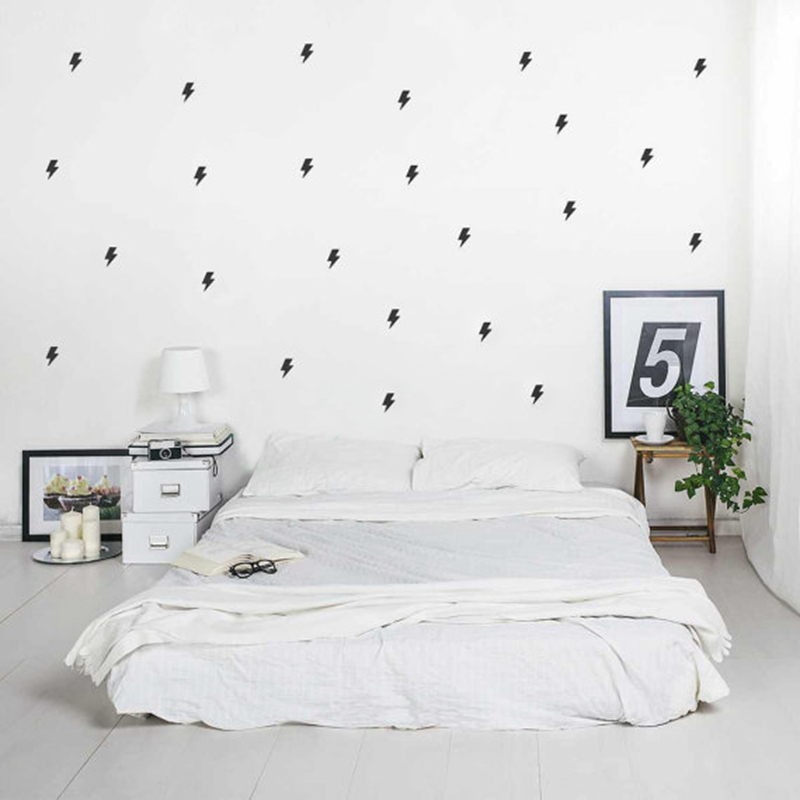 Tiny lightnings pattern wall d - đánh giá và giá Lighting Mcqueen Decor