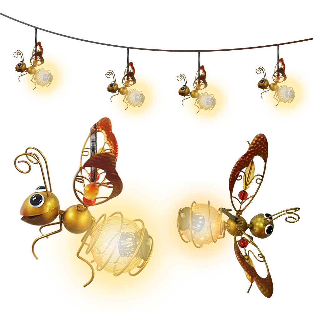 Solar Iron Insect Statue With  - đánh giá và giá Lighting Tree Decor
