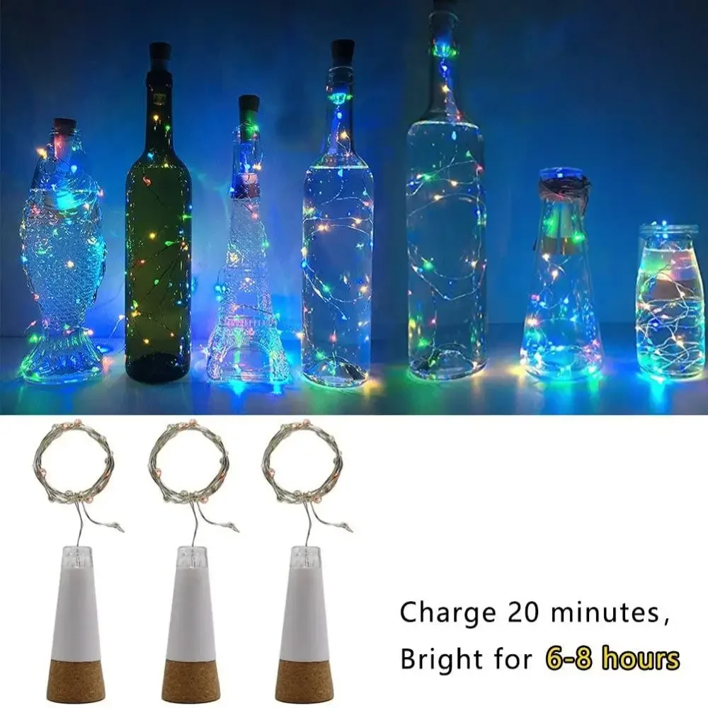 20 LEDs Cork Bottle Fairy Ligh - đánh giá và giá Decor Lighting Cork