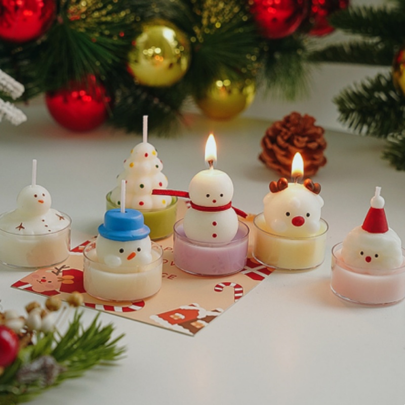 Christmas Tree Tea Candle Snow - đánh giá và giá Lighting Tree Decor