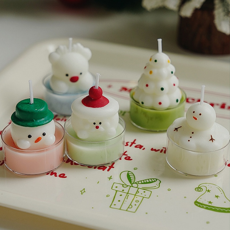 Christmas Tree Tea Candle Snow - đánh giá và giá Lighting Tree Decor