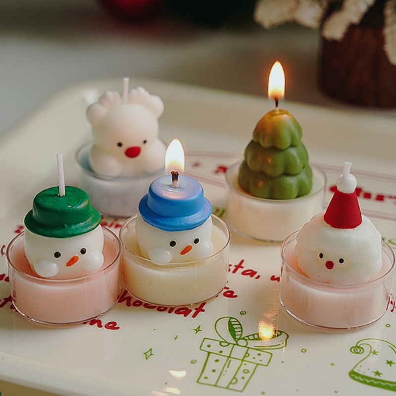 Christmas Tree Tea Candle Snow - đánh giá và giá Lighting Tree Decor