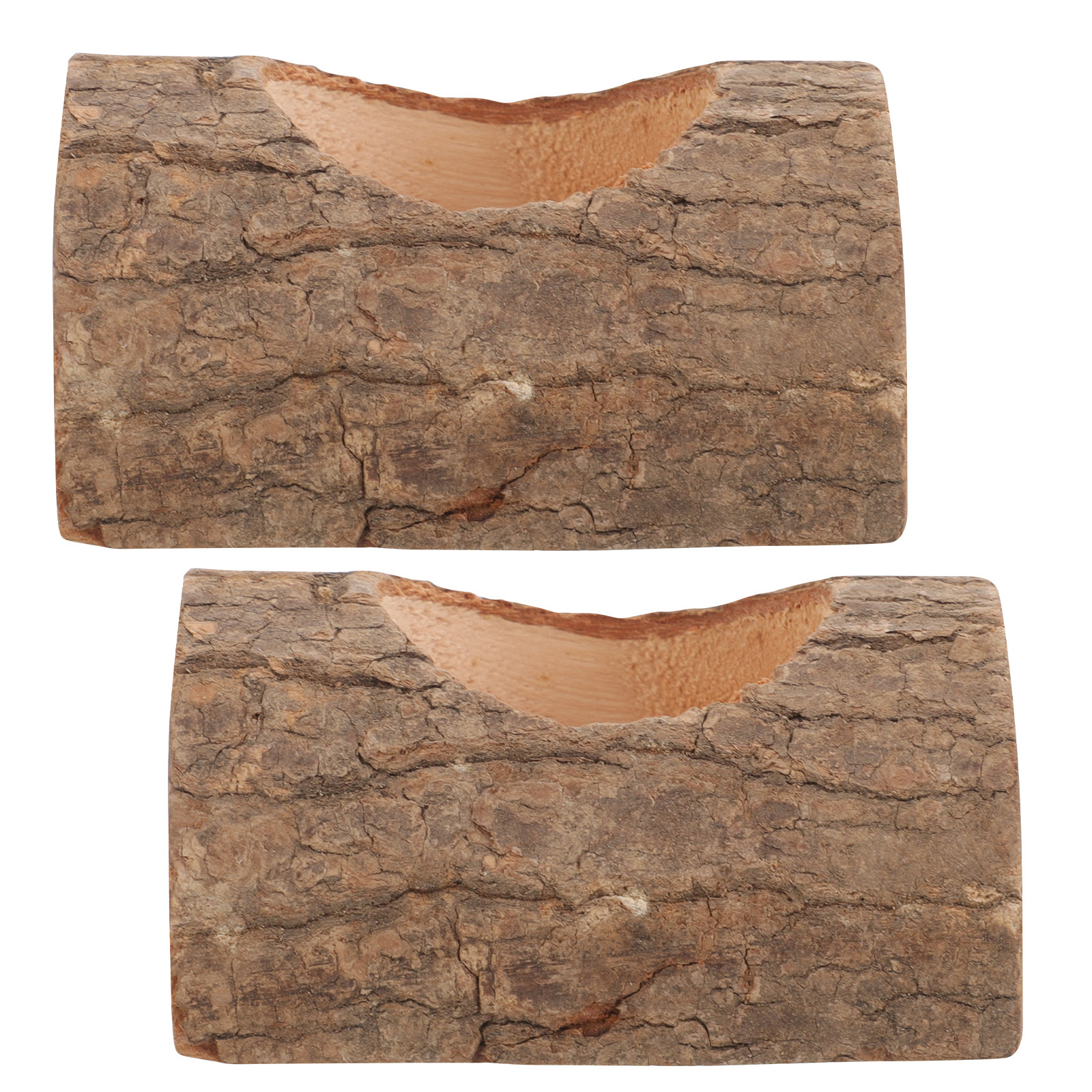 2Pcs Tree Bark Wood Holder Rus - đánh giá và giá Lighting Tree Decor