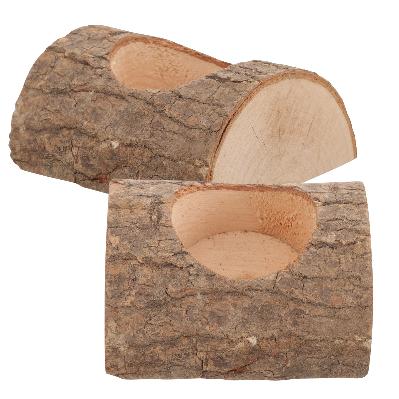 2Pcs Tree Bark Wood Holder Rus - đánh giá và giá Lighting Tree Decor