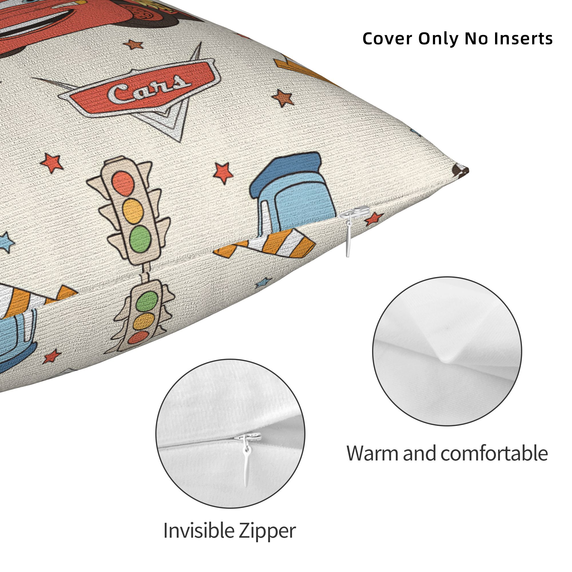 Pillow Cover Cars L-Lightning  - đánh giá và giá Lighting Mcqueen Decor