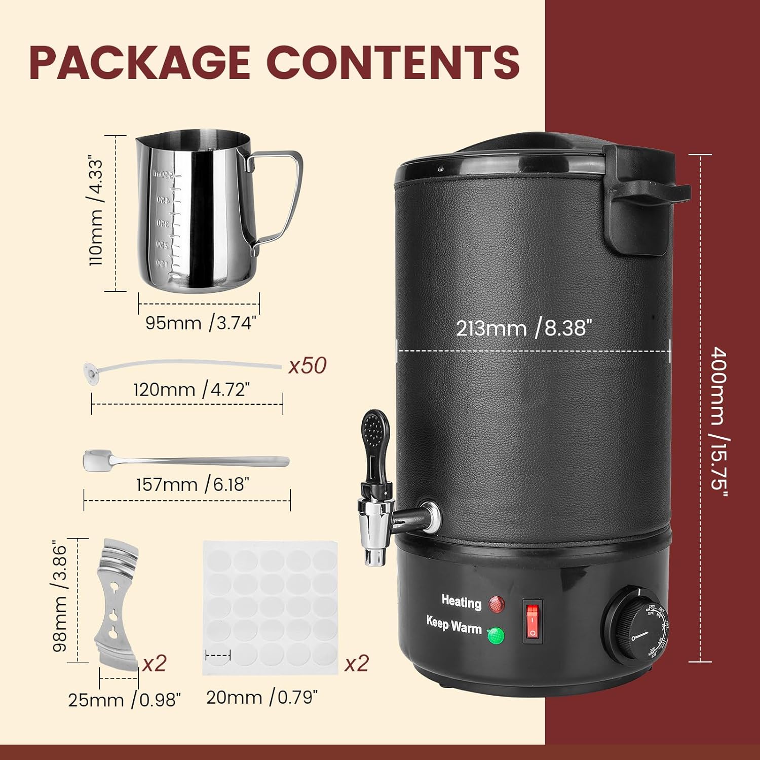 8L Wax Melter for Candle Makin - đánh giá và giá Wax Melter Electric