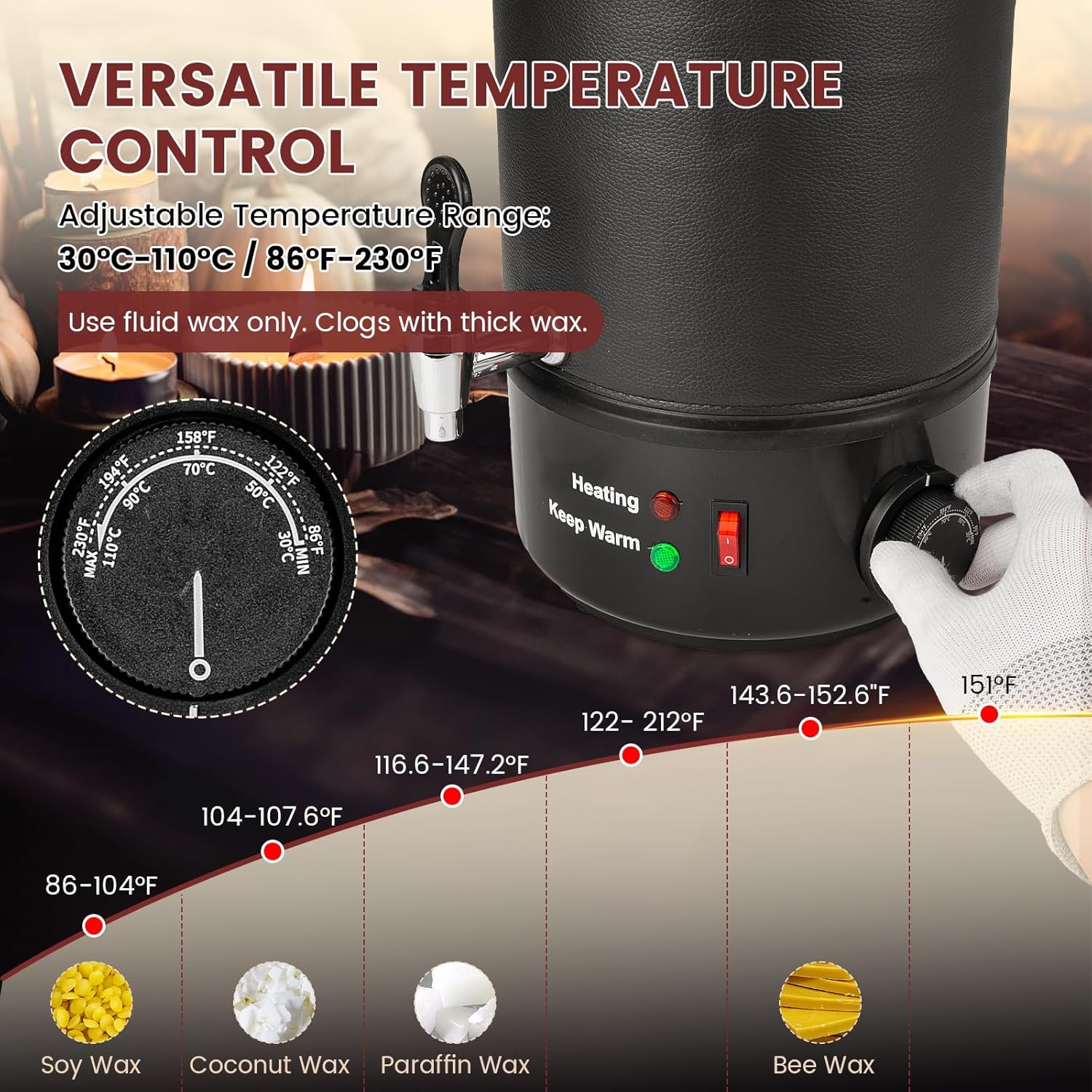 8L Wax Melter for Candle Makin - đánh giá và giá Wax Melter Electric