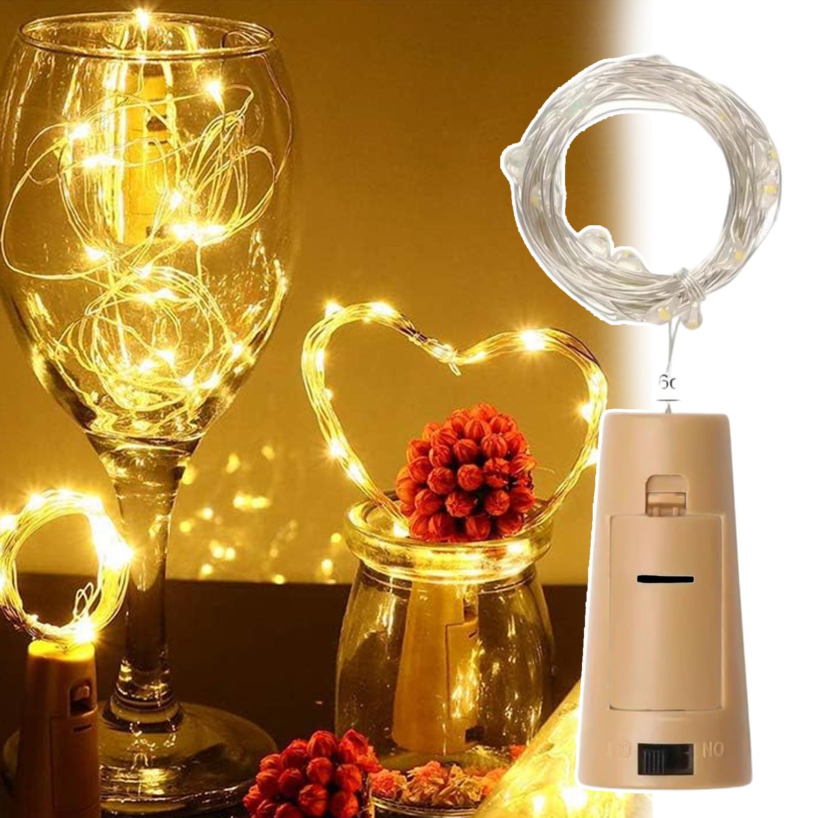 LED Bar Wine Bottle Cork Strin - đánh giá và giá Decor Lighting Cork