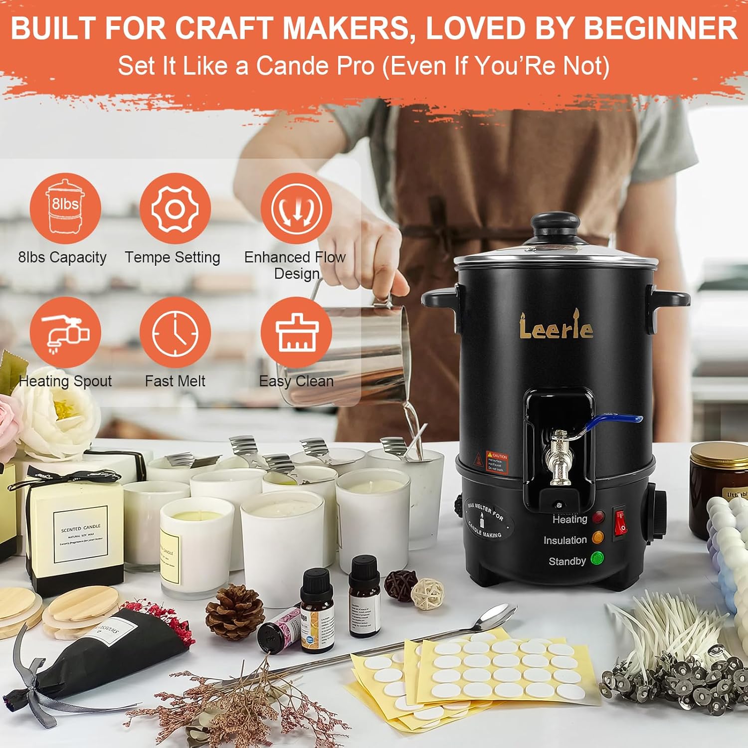 8Lbs Electric Wax Melter for C - đánh giá và giá Wax Melter Electric
