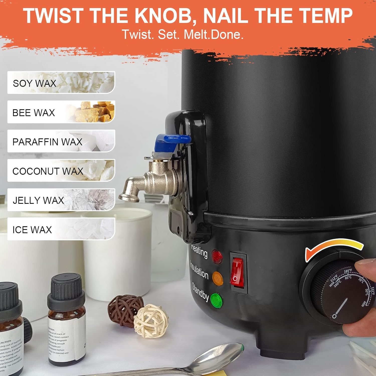 8Lbs Electric Wax Melter for C - đánh giá và giá Wax Melter Electric