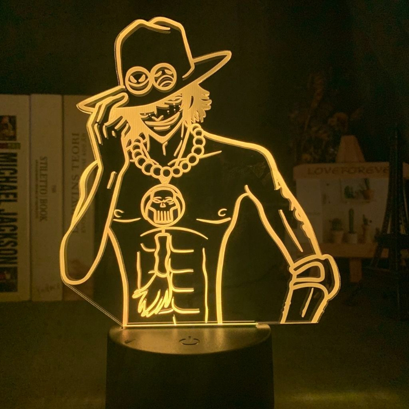 One Piece Ace Anime Cartoon Cu - đánh giá và giá Lighting Decor Items