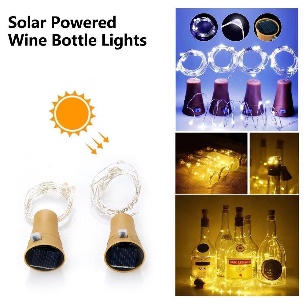 Wine Bottle Lights With Cork L - đánh giá và giá Decor Lighting Cork