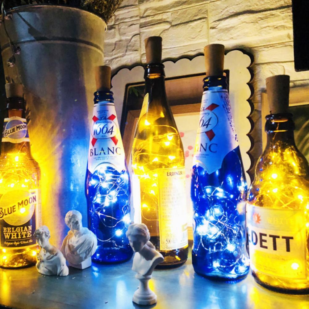 Wine Bottle Lights With Cork L - đánh giá và giá Decor Lighting Cork