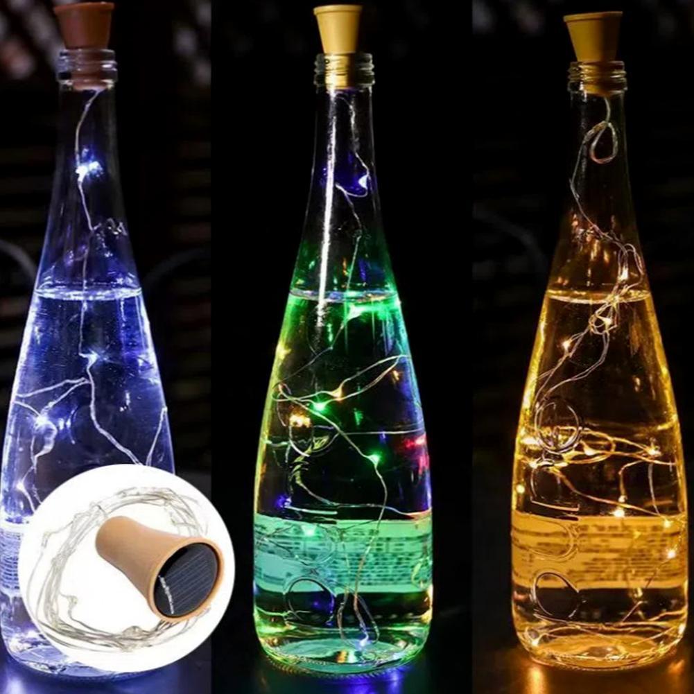 Wine Bottle Lights With Cork L - đánh giá và giá Decor Lighting Cork