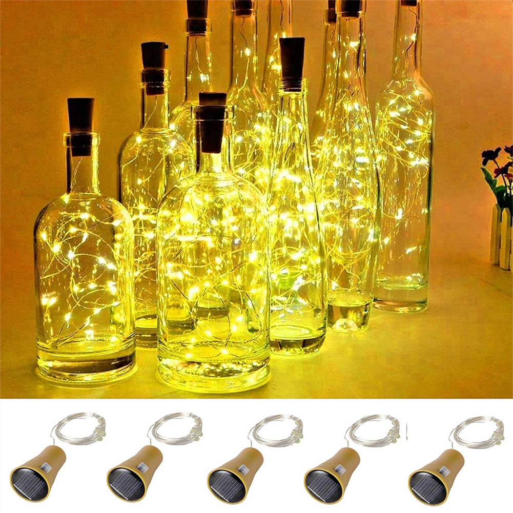 Solar Wine Bottle Lights 20 LE - đánh giá và giá Decor Lighting Cork