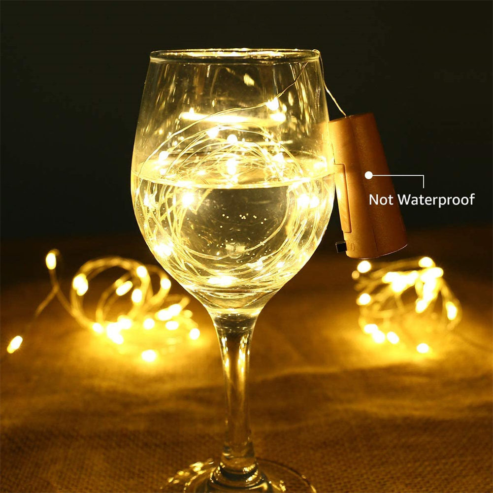 Solar Wine Bottle Lights 20 LE - đánh giá và giá Decor Lighting Cork