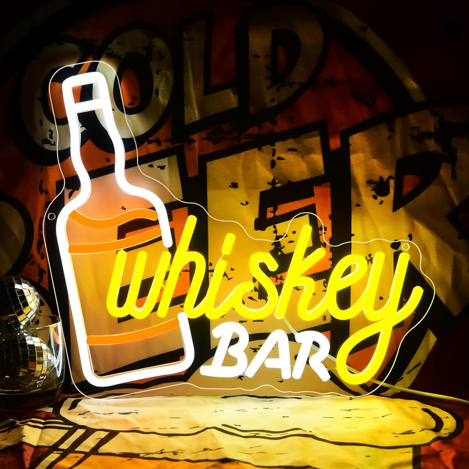 Whiskey Bar Neon Sign Business - đánh giá và giá Lighting Decor For Room