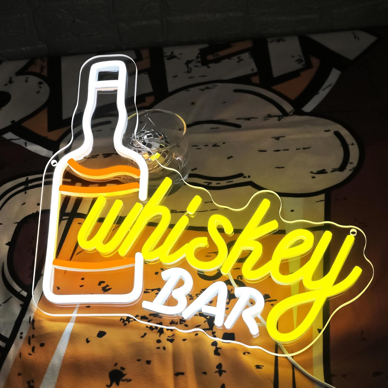 Whiskey Bar Neon Sign Business - đánh giá và giá Lighting Decor For Room