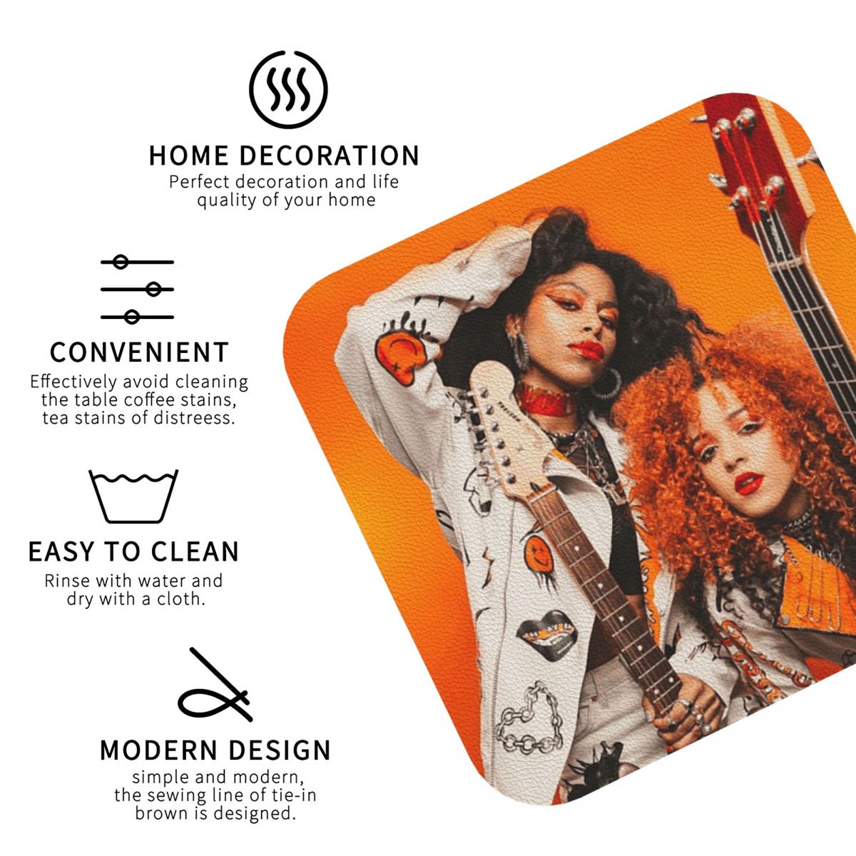 Nova Twins Coasters PVC Leathe - đánh giá và giá Nova Decor & Lighting Vase Glass Brun 26Cm