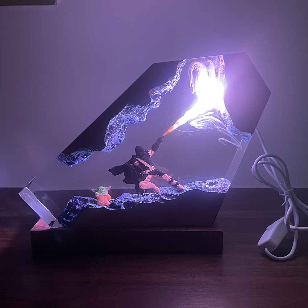 Table Resin Lamp Sci-fi Figure - đánh giá và giá Lighting Decor Items