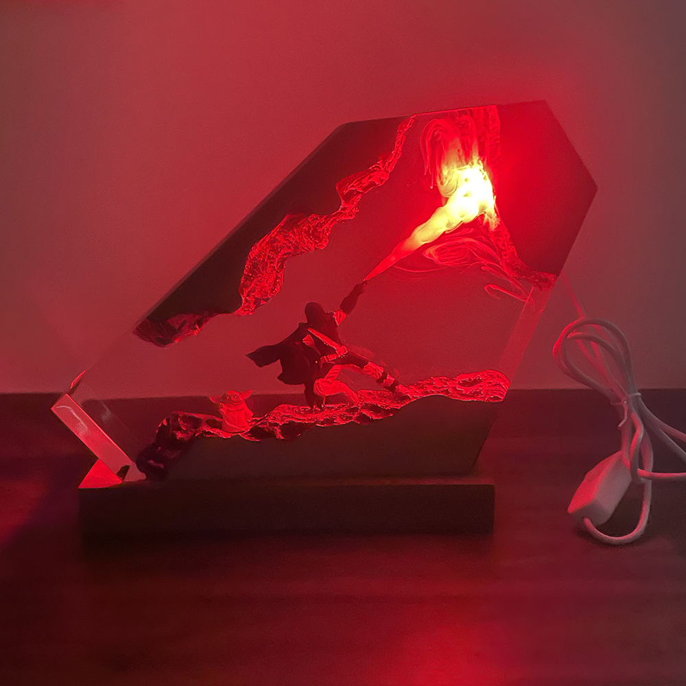 Table Resin Lamp Sci-fi Figure - đánh giá và giá Lighting Decor Items