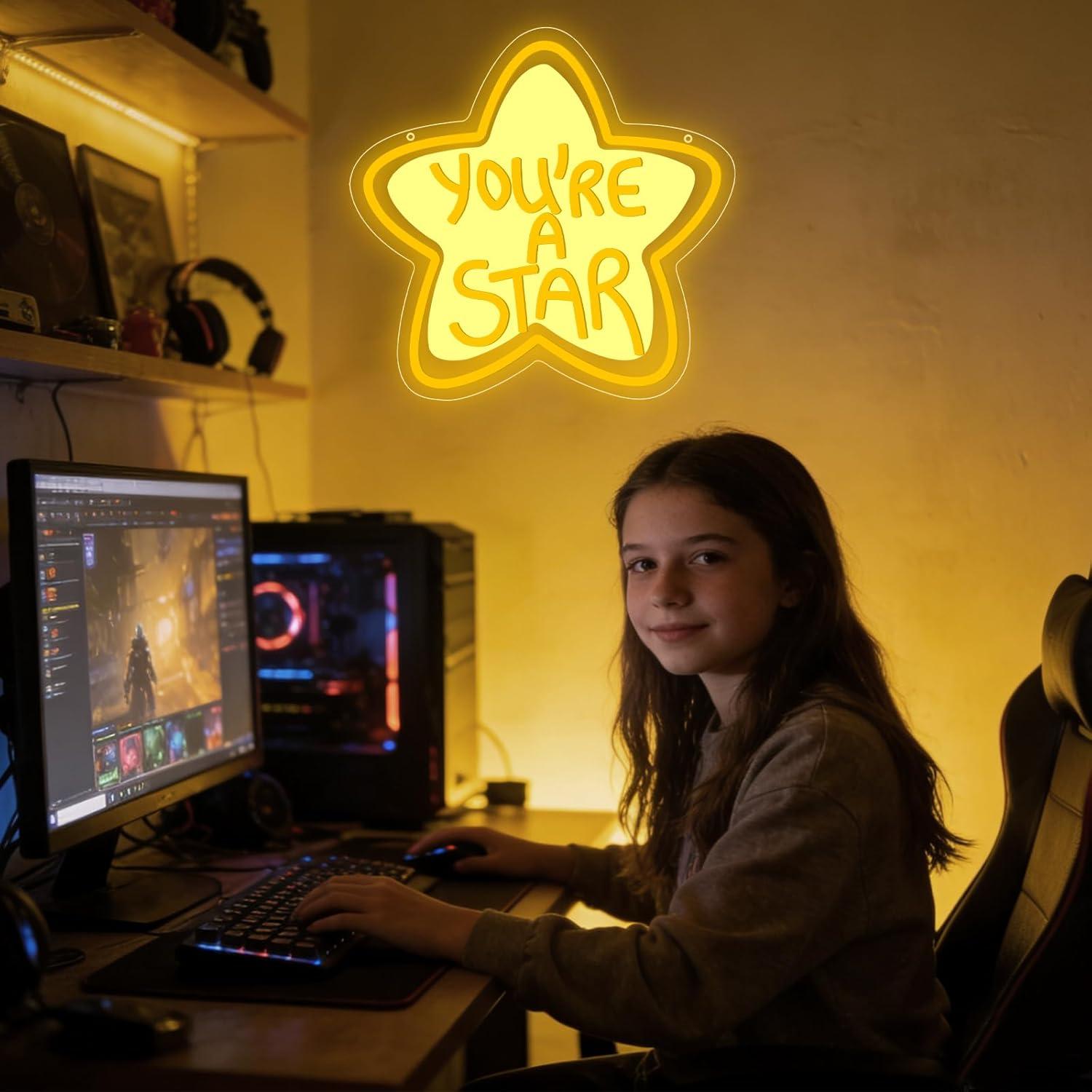 You're A Star Neon Sign USB Di - đánh giá và giá Lighting Decor For Room