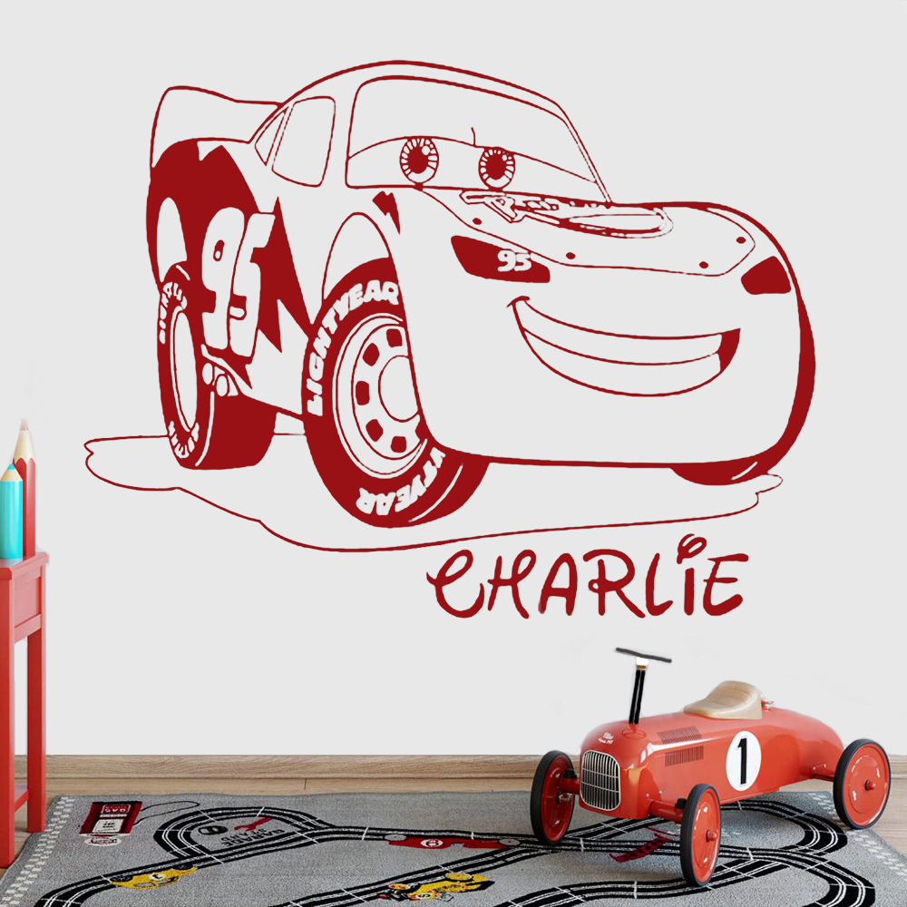 Personalised Name Wall Decals  - đánh giá và giá Lighting Mcqueen Decor