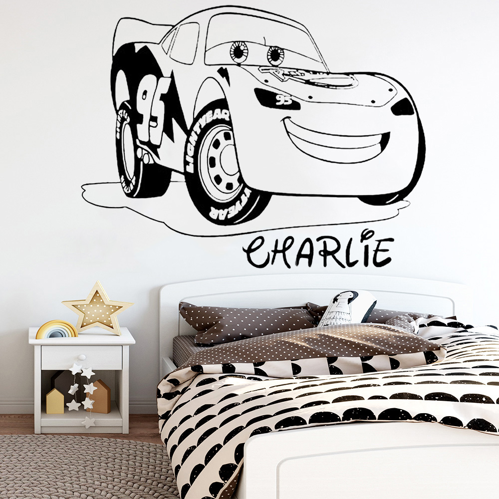 Personalised Name Wall Decals  - đánh giá và giá Lighting Mcqueen Decor