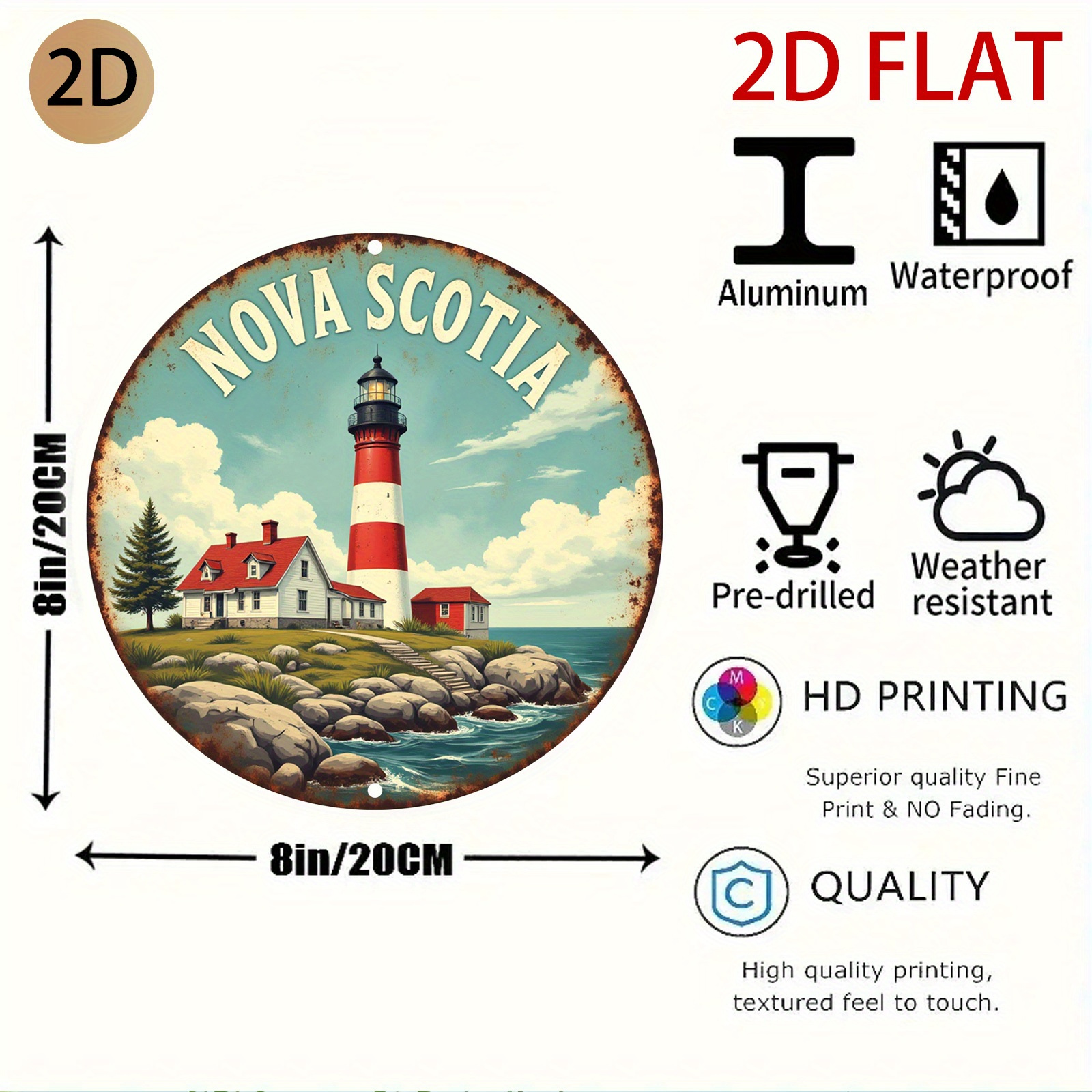 Nova Scotia Lighthouse Coastal - đánh giá và giá Nova Decor & Lighting Vase Glass Brun 26Cm