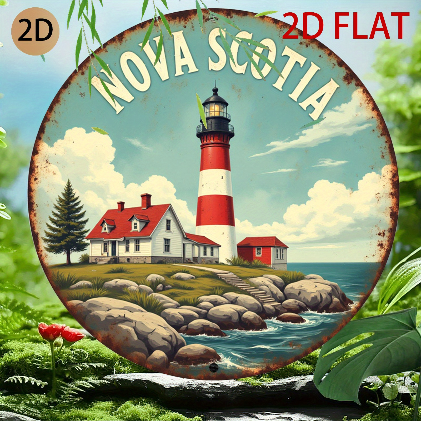 Nova Scotia Lighthouse Coastal - đánh giá và giá Nova Decor & Lighting Vase Glass Brun 26Cm