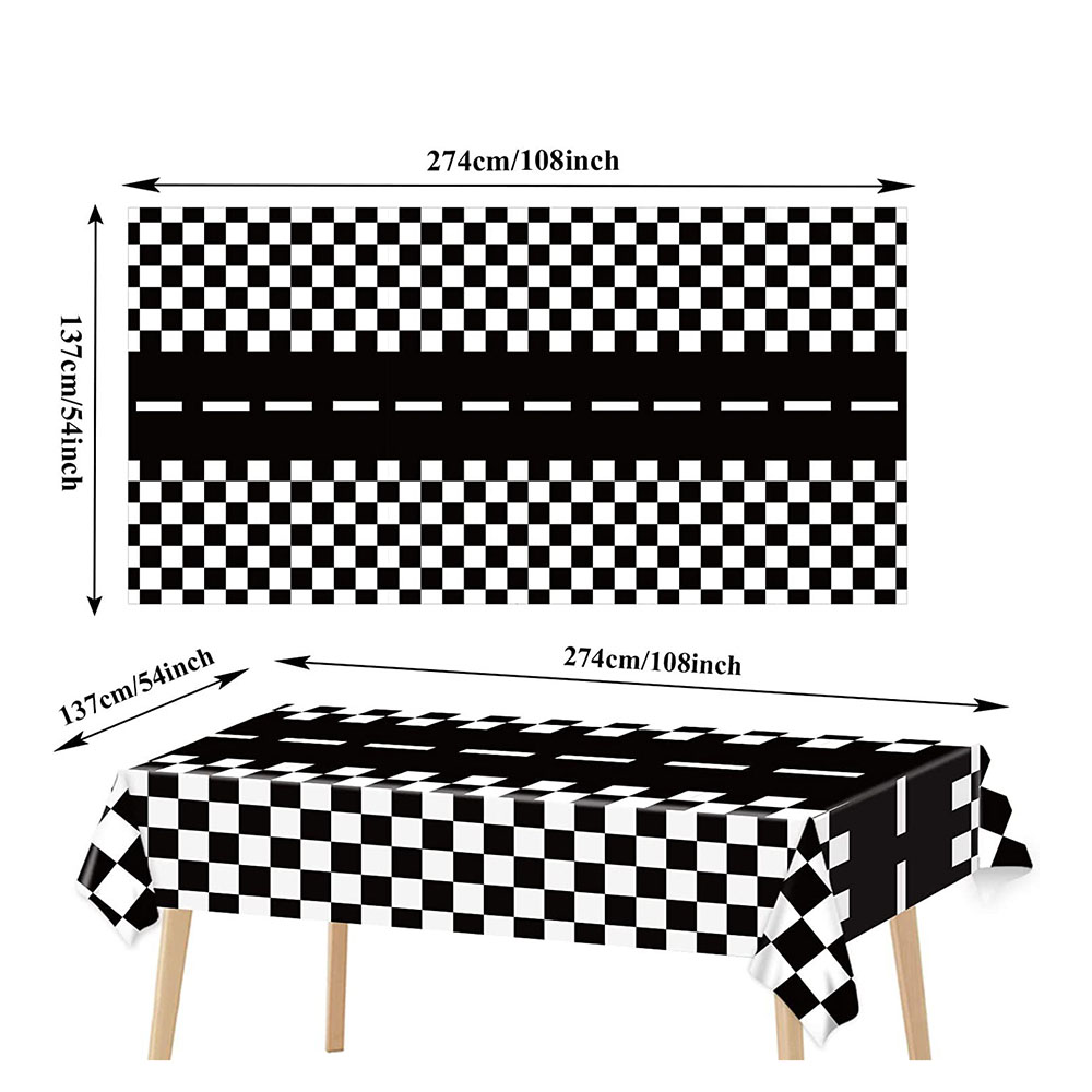 Checkered Race Car Party Black - đánh giá và giá Lighting Mcqueen Decor
