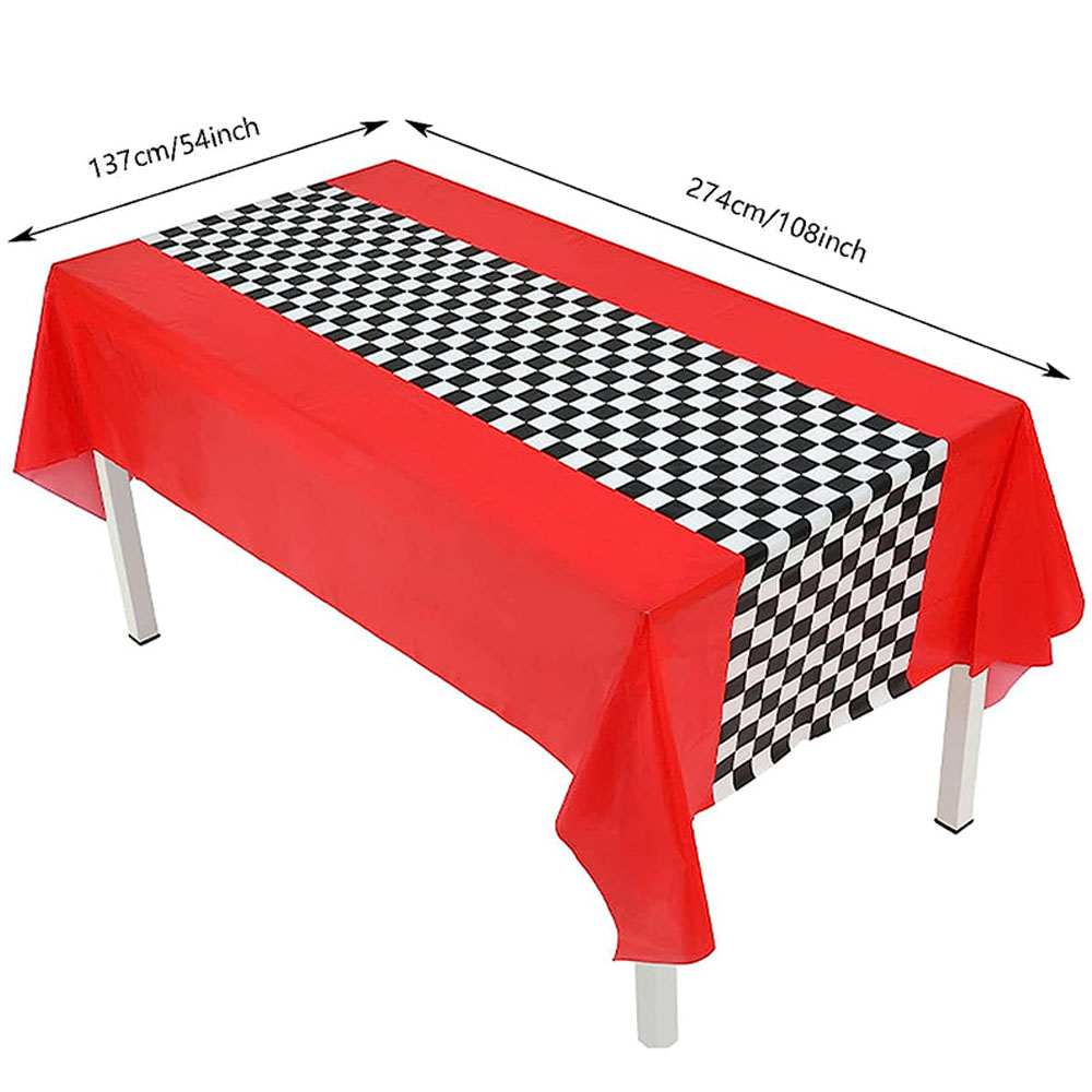 Checkered Race Car Party Black - đánh giá và giá Lighting Mcqueen Decor