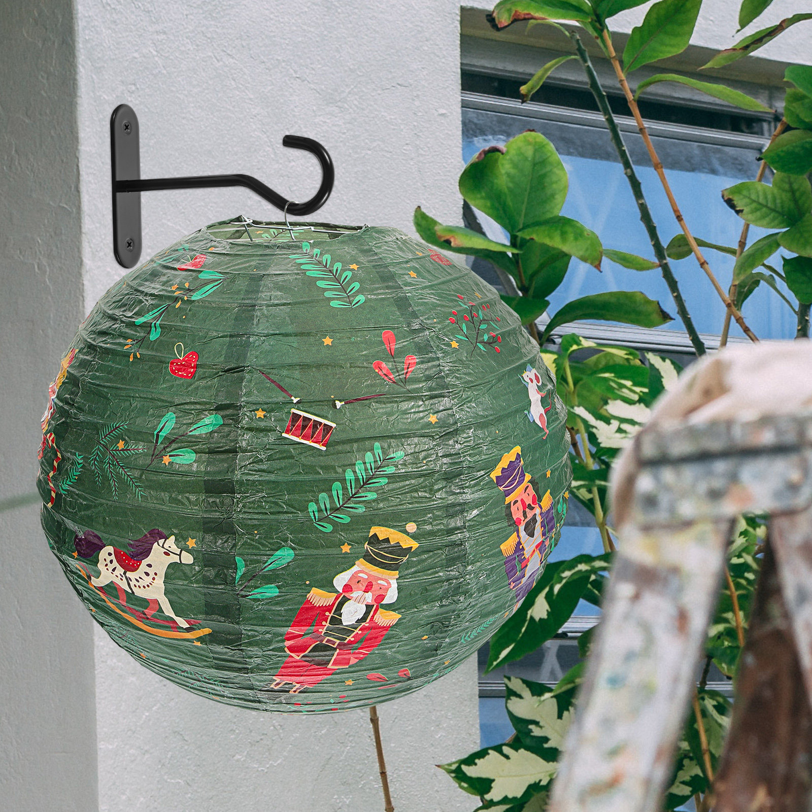 2Pcs Nutcracker Paper Round Gr - đánh giá và giá Lantern Paper Solar